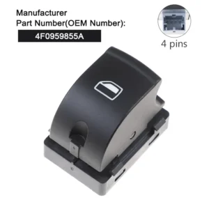 audi-a3-a6-s6-q7-power-master-window-switch-replacement-4f0959855a2 Power Window Switch for Audi A3 A6 S6 Q7 Replacement 4F0959855A