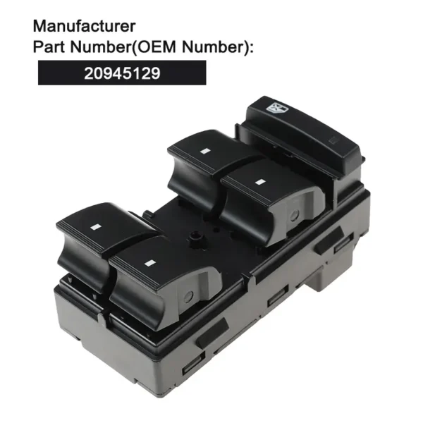 4-door-master-power-window-switch-20945129-for-chevrolet-silverado-gmc-sierra-replacement-oe-20945129 4 door LH Drivers Master Power Window Switch For Chevrolet Silverado GMC Sierra replacement oe 20945129