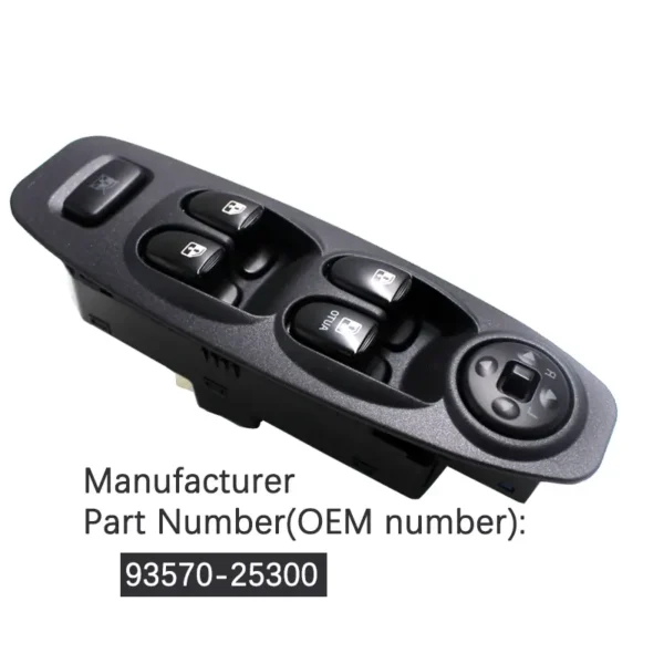 drivers-side-power-window-switch-93570-25300-fits-hyundai-accent-2002-2006 Left Drivers Side Power Window Switch 93570-25300 Fits Hyundai Accent 2002-2006