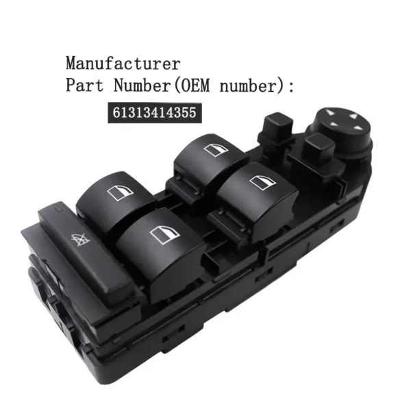 Front Master Window Switch For BMW X3 xDrive25i 2006-2010 X3 2.0d 2003-2010 61313414355